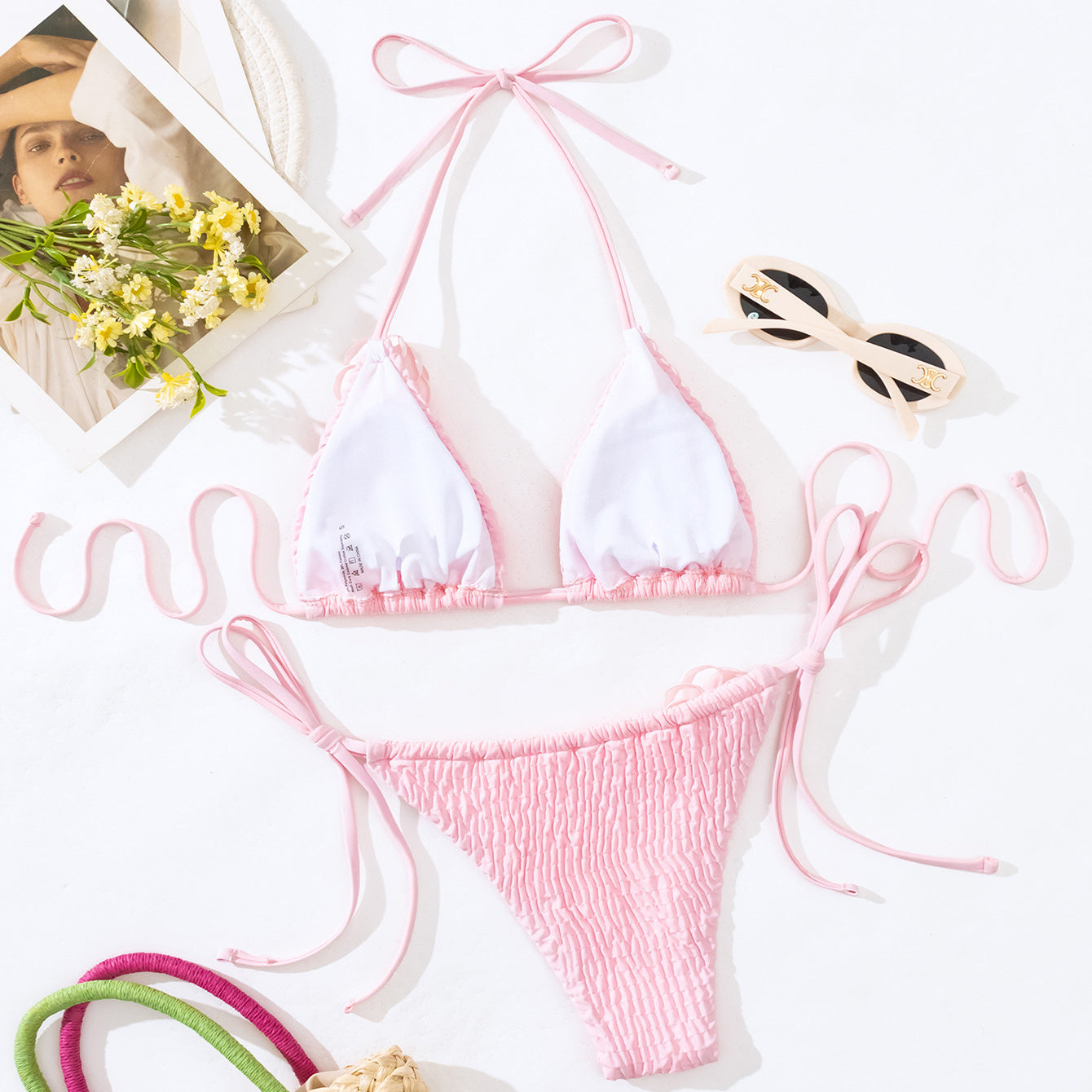 3D Flower Bikini Set