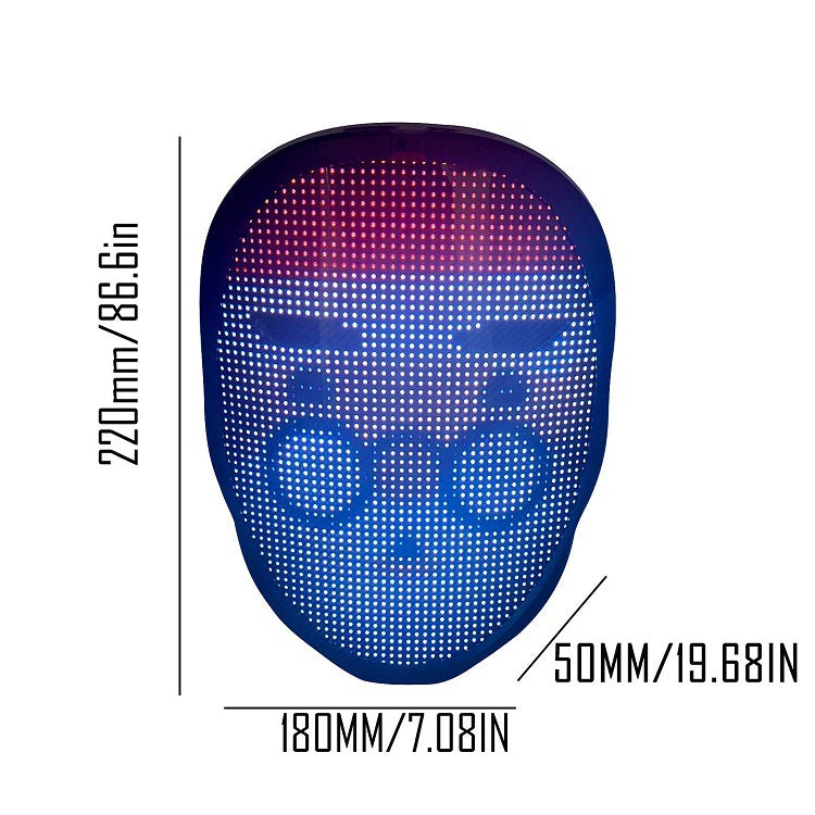 LED SMART MASK for Halloween - Always the right costume