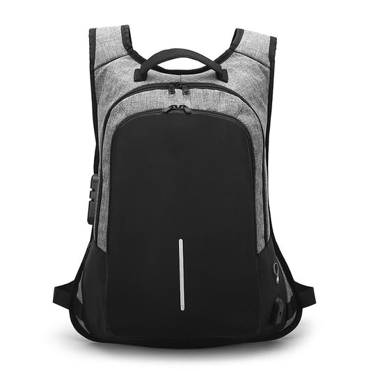 Anti-theft backpack with integrated combination lock