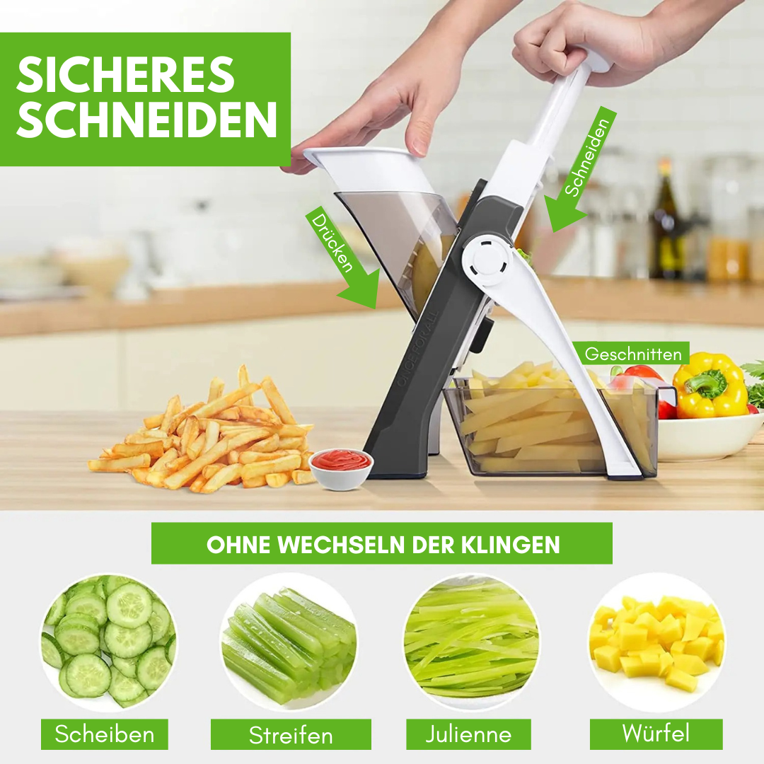 Time-saving vegetable cutter - slices, strips and more!