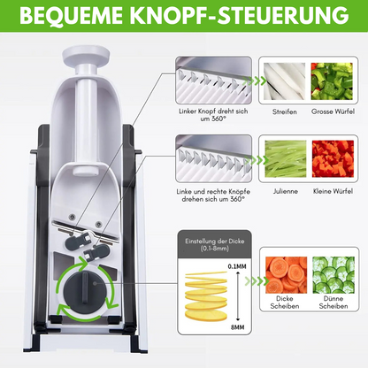 Time-saving vegetable cutter - slices, strips and more!