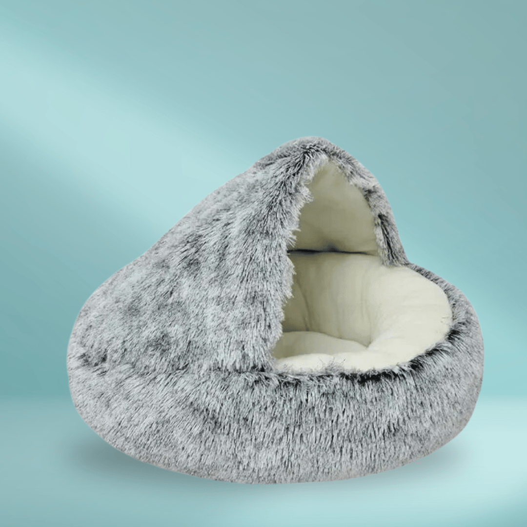 Lit en peluche | Lit douillet pour chat en peluche