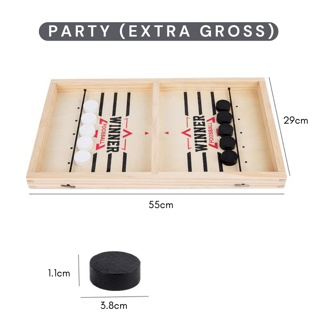 Interactive Sling Puck Board Game for Young and Old