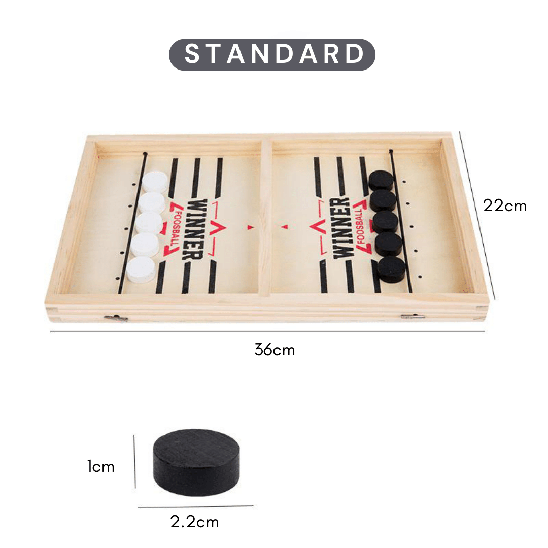 Interactive Sling Puck Board Game for Young and Old