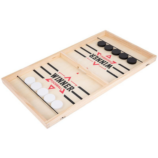 Interactive Sling Puck Board Game for Young and Old