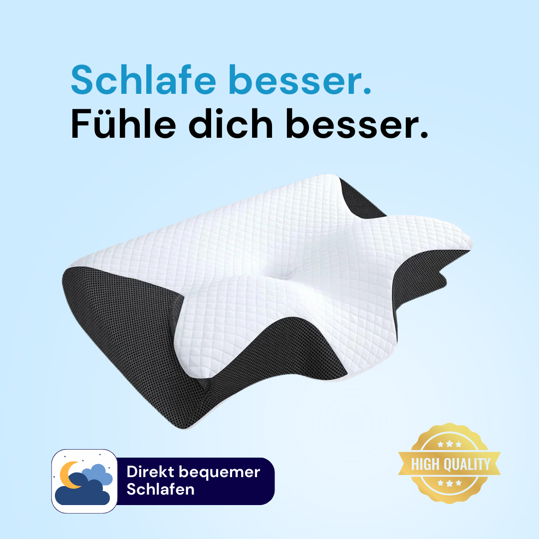 2in1 Ergonomisches Kissen - Erholsamer Schlaf ohne Verspannungen