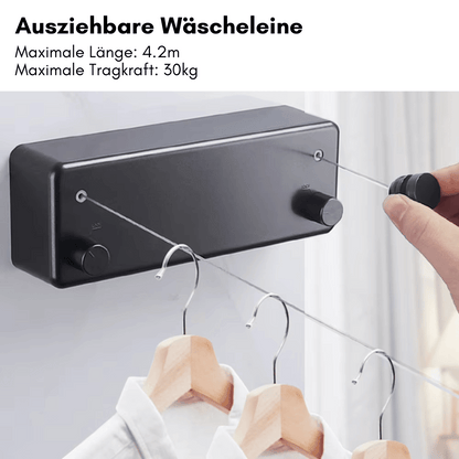 Ausziehbare Wäscheleine Indoor