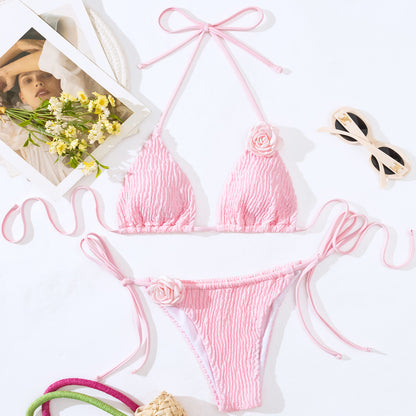 Ensemble de bikini à fleurs modèle 3D