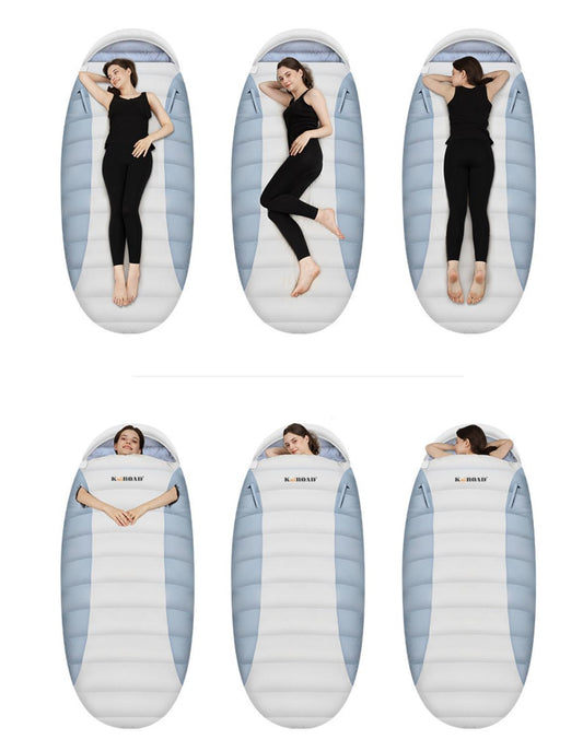 Flexible down-wool sleeping bag 