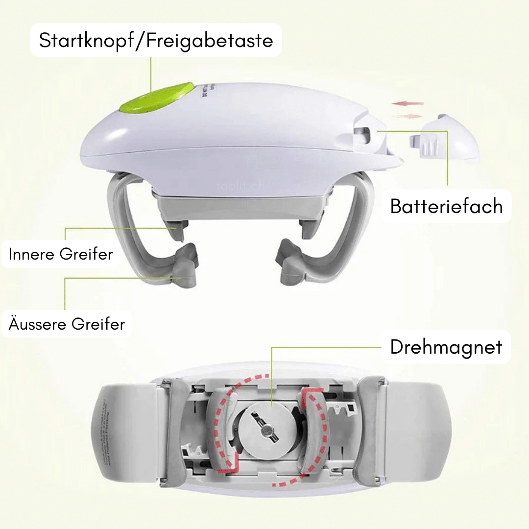 Elektrischer "OneTouch"-Glasöffner