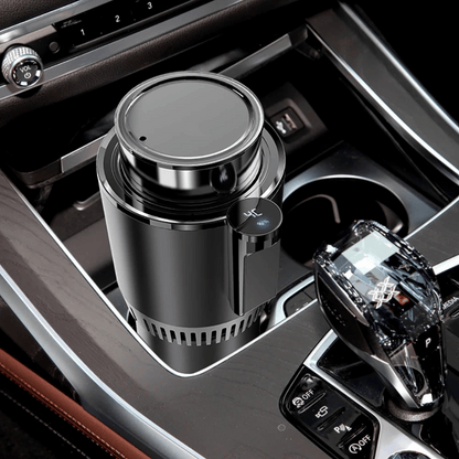 Smart cooling and heating cup for the car