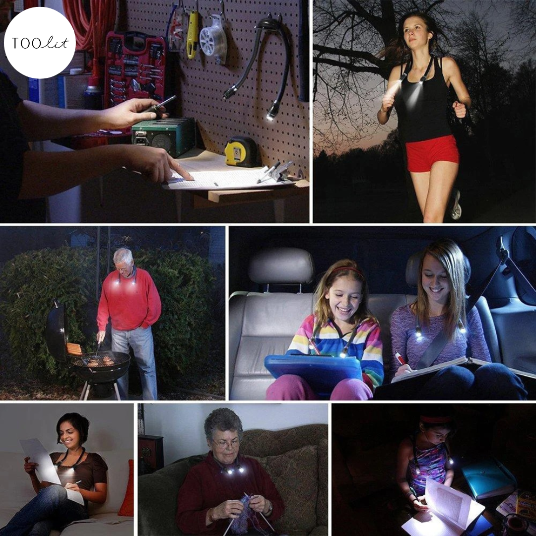 Flexible LED reading lamp portable