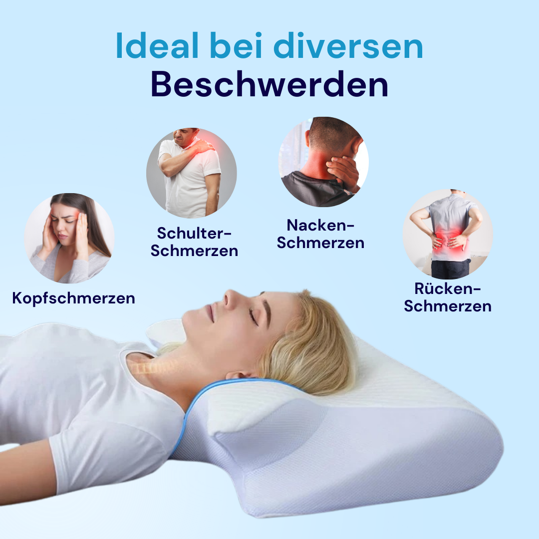 2in1 Ergonomisches Kissen - Erholsamer Schlaf ohne Verspannungen