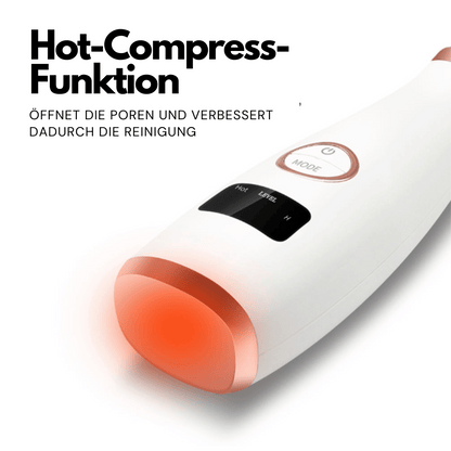 Pore ​​cleaner with 5 attachments | Hot-Compress function and display