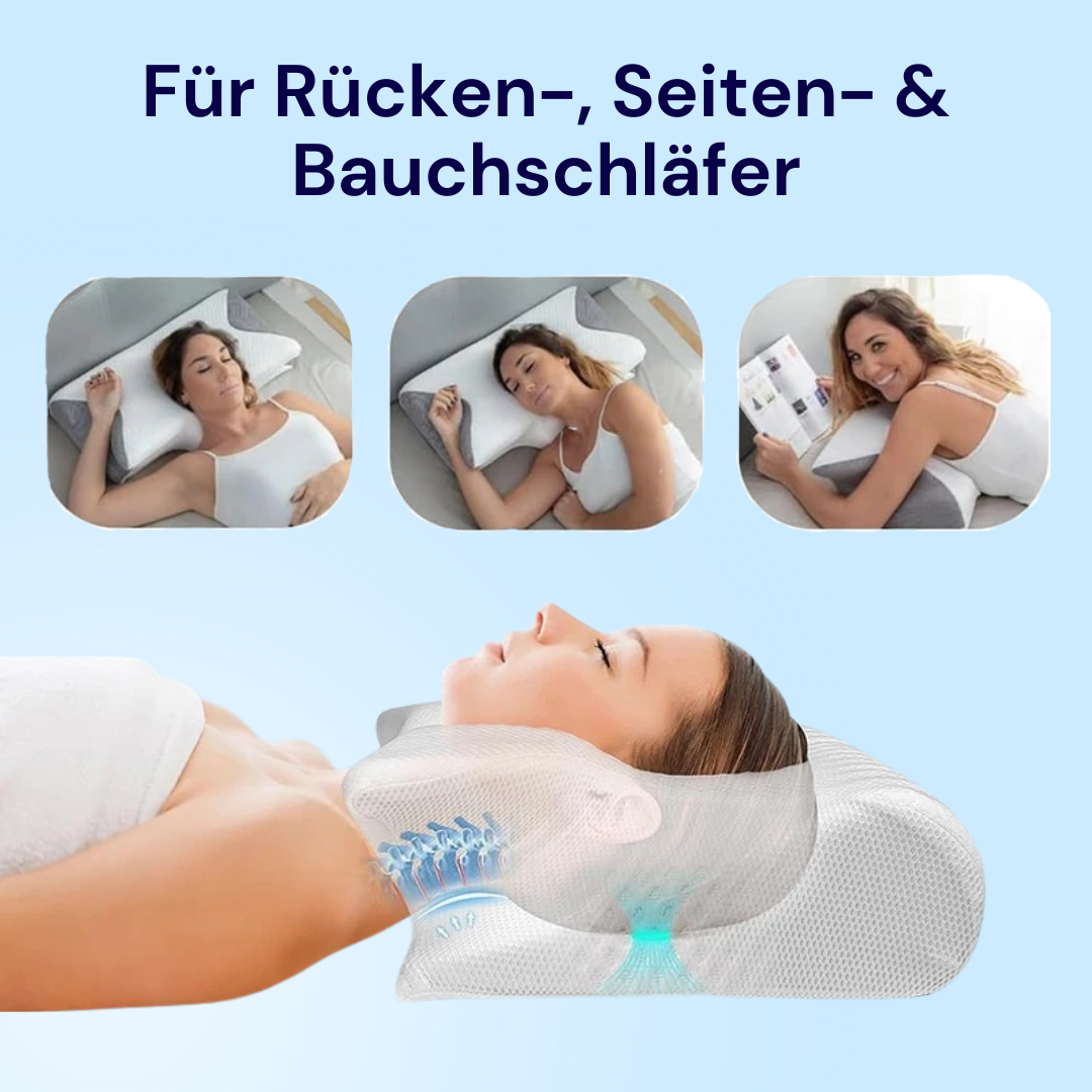 2in1 Ergonomisches Kissen - Erholsamer Schlaf ohne Verspannungen