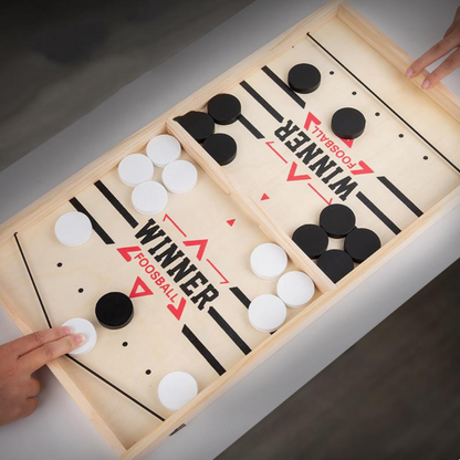 Interactive Sling Puck Board Game for Young and Old