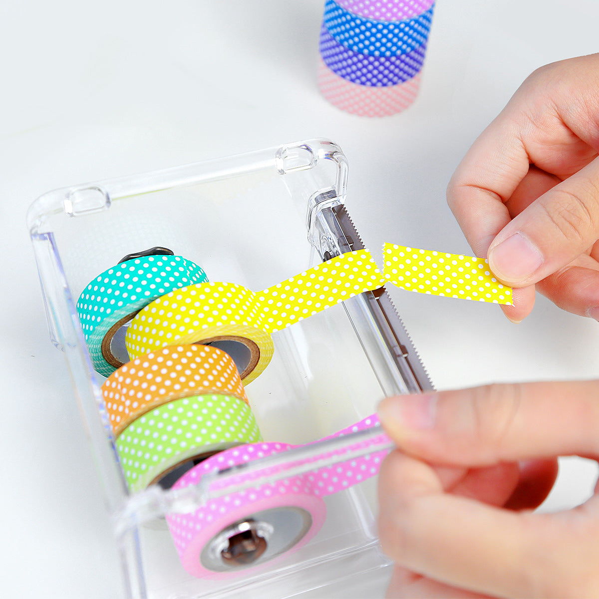 Washi Tape Aufbewahrer und Cutter